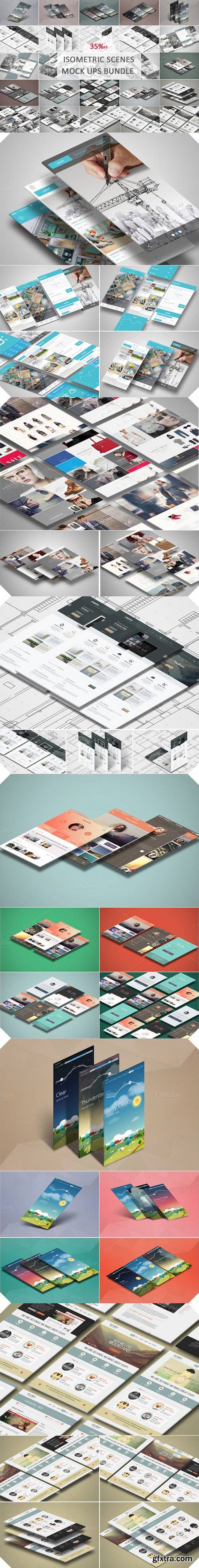 CM - Isometric Scenes Mock ups Bundle 472950