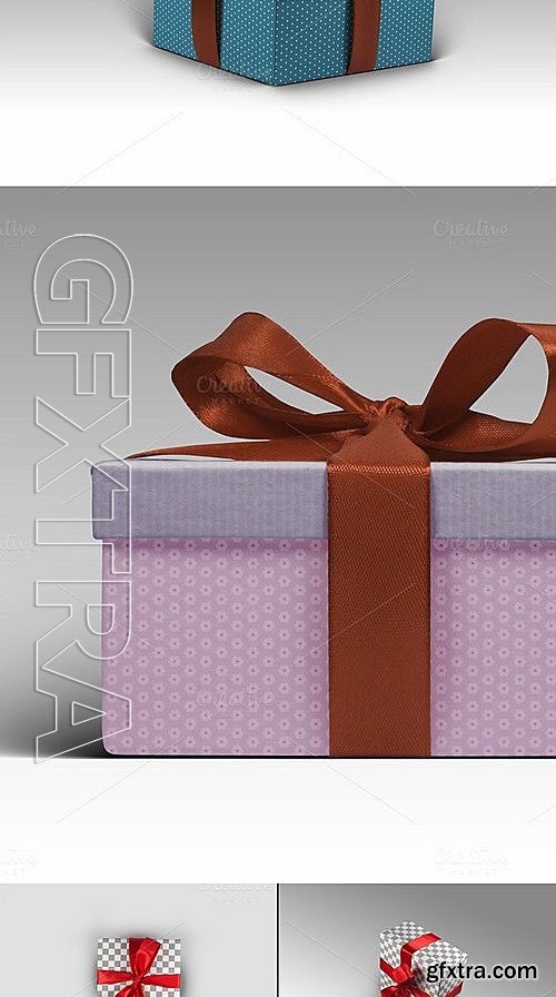 CM - 8 Photorealistic Gift Box Mockps v2 474082