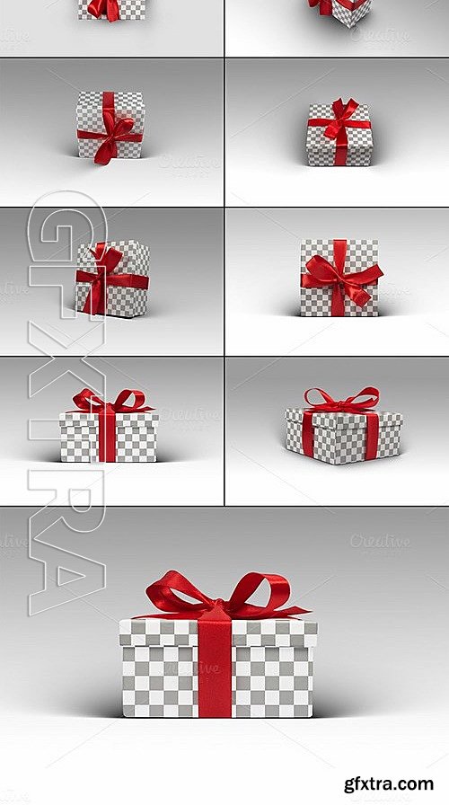 CM - 8 Photorealistic Gift Box Mockps v2 474082