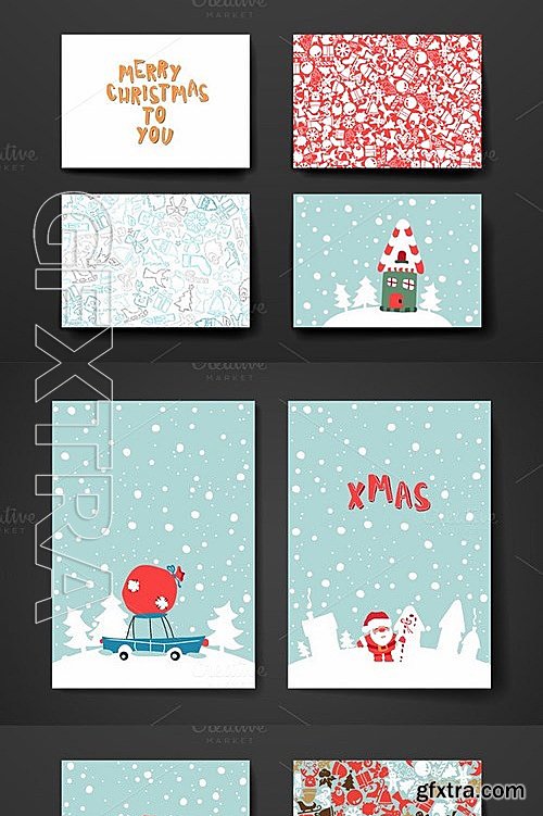 CM - Set of Cards in Christmas style 474411