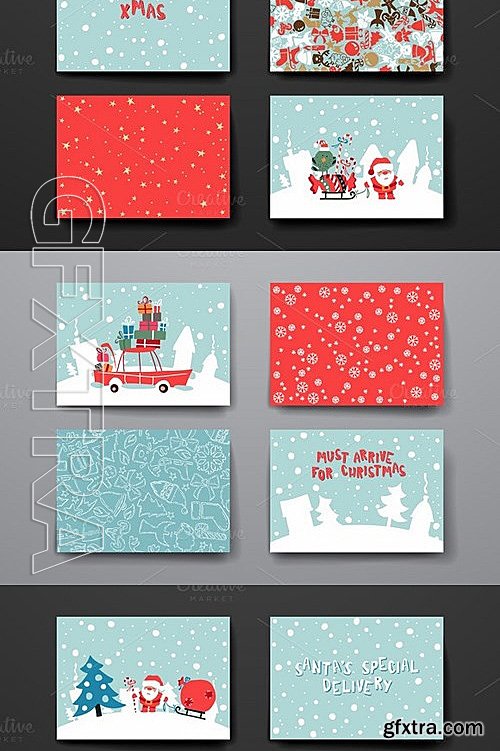 CM - Set of Cards in Christmas style 474411