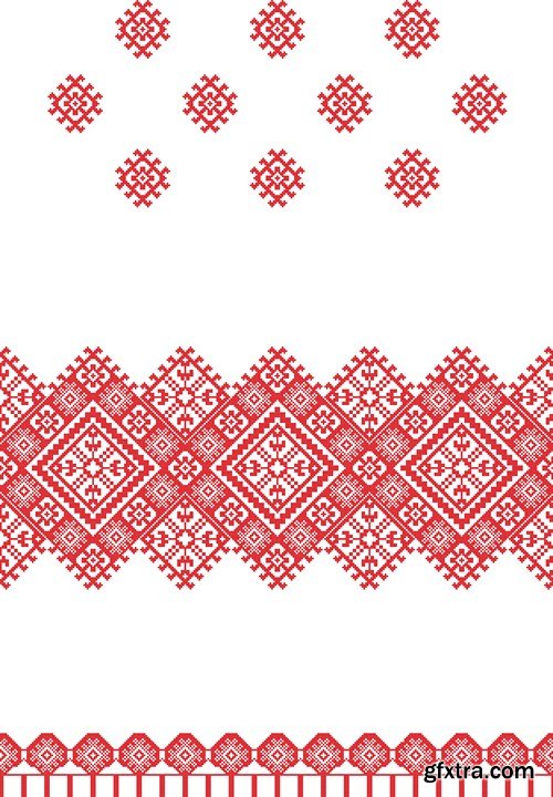 Ukrainian & Belarusian Ornament 3 - 35x EPS