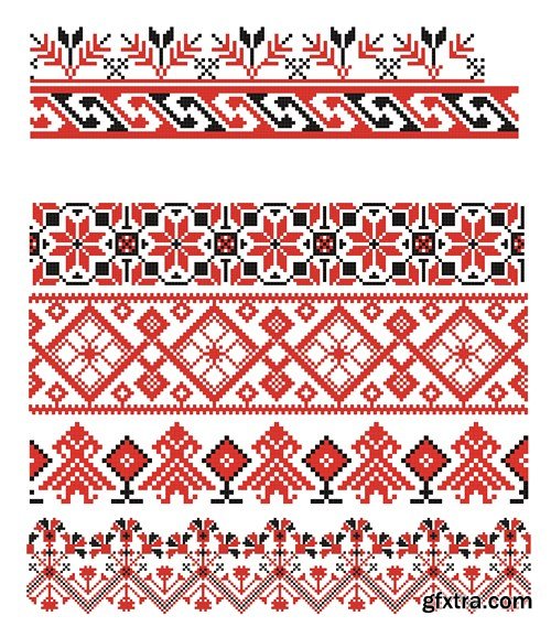 Ukrainian & Belarusian Ornament 3 - 35x EPS