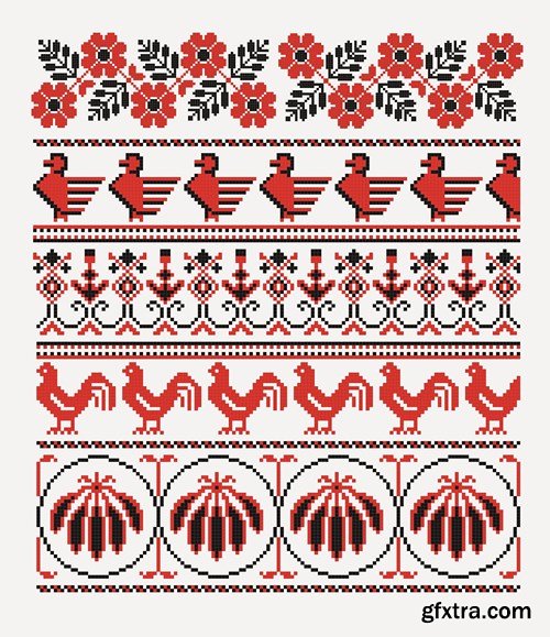 Ukrainian & Belarusian Ornament 3 - 35x EPS