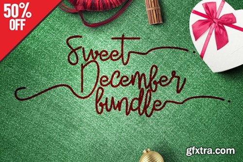 Creativemarket Sweet December FONT Bundle 474200