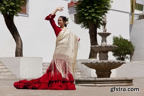 Collection of Spanish dancer dance woman girl national clothes 25 HQ Jpeg