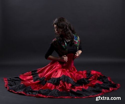 Collection of Spanish dancer dance woman girl national clothes 25 HQ Jpeg