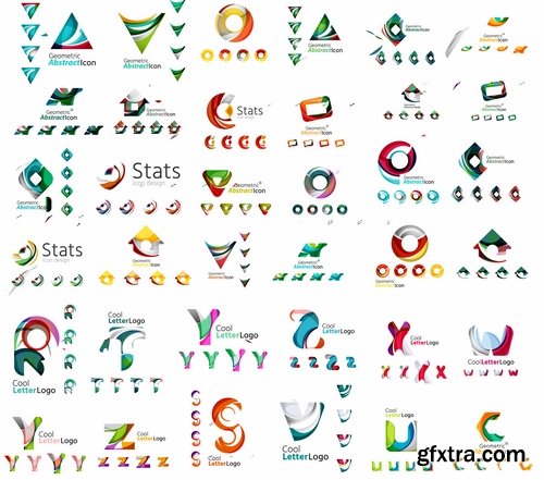 Collection picture vector logo illustration of the business campaign 18-25 EPS