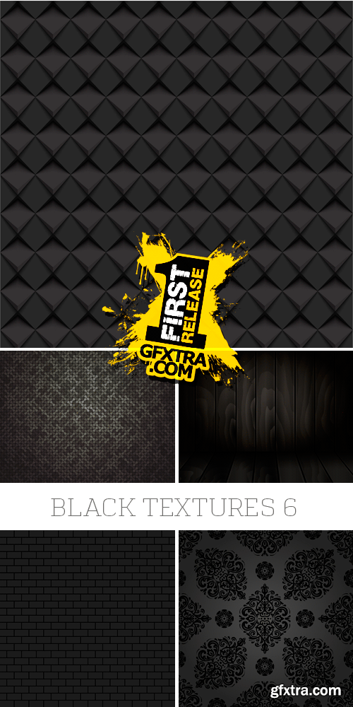 Amazing SS - Black Textures 6, 25xEPS