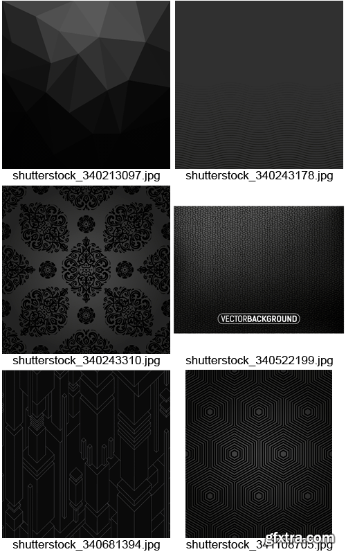 Amazing SS - Black Textures 6, 25xEPS