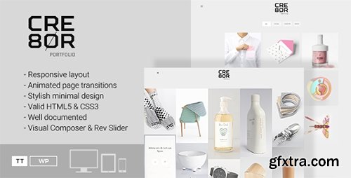 ThemeForest - Cre8or v2.2 - A Minimal Portfolio WordPress Theme - 13211135