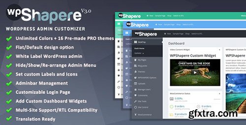 CodeCanyon - Wordpress Admin Theme - WPShapere v3.0 - 8183353