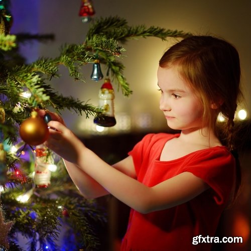 Collection of fireplace New Year Christmas celebration child children warm interior 25 HQ Jpeg