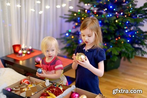 Collection of fireplace New Year Christmas celebration child children warm interior 25 HQ Jpeg