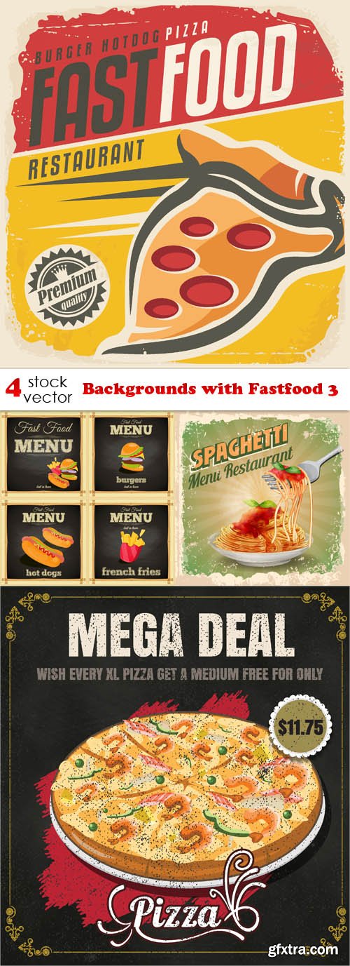 Vectors - Backgrounds with Fastfood 3