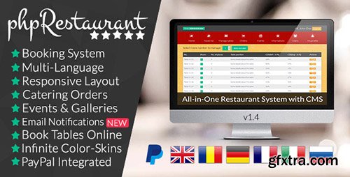 CodeCanyon - phpRestaurant v1.4 - Restaurant Script with CMS - 9091946