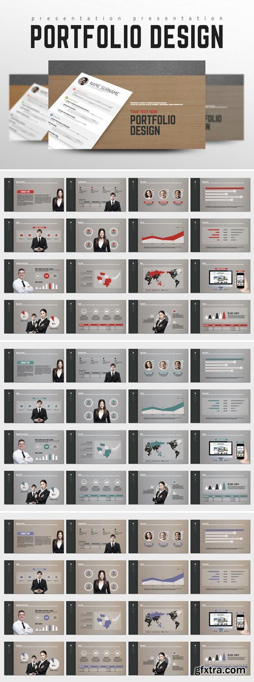 CM - Portfolio Design PowerPoint Templates 333968