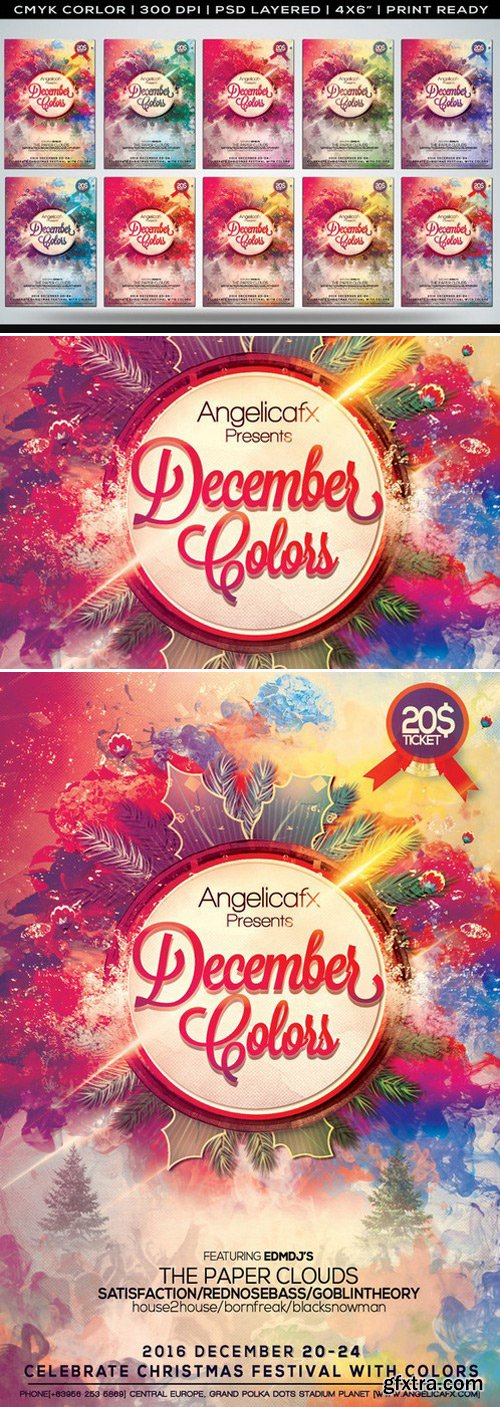 CM - December Colors Flyer Template 421269