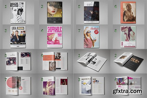 Creativemarket Magazine Template Bundle 8 in 1 476078