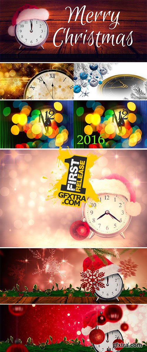 Stock Image Composite image of christmas clock