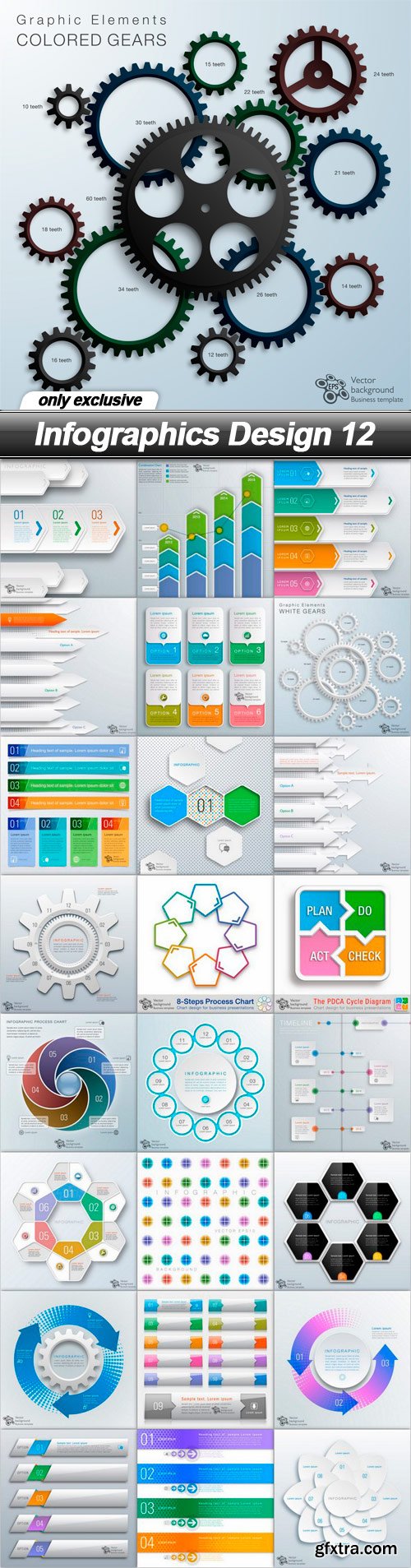 Infographics Design 12 - 25 EPS