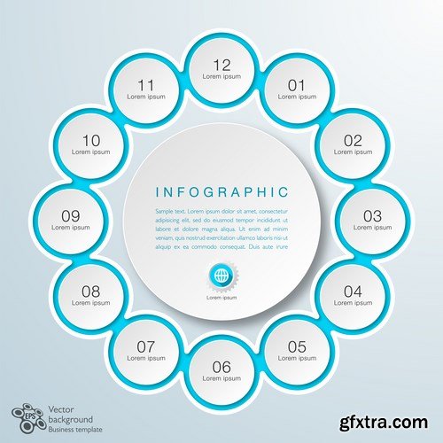 Infographics Design 12 - 25 EPS