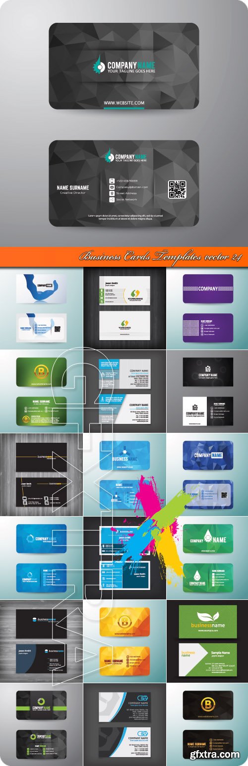 Business Cards Templates vector 24