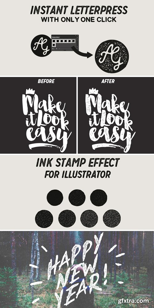 CM 434113 - Ink Stamp Effect