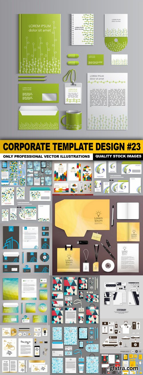 Corporate Template Design #23 - 16 Vector