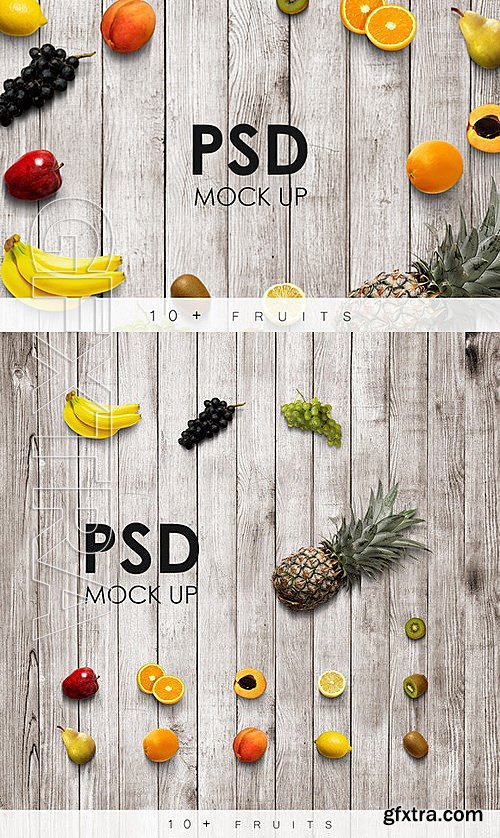 CM - 10+ Fruits PSD Mock-Up 476341