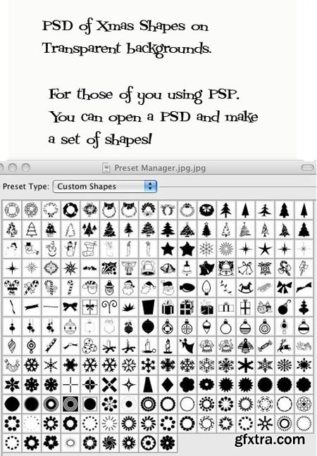 X-mas Shapes for Photoshop