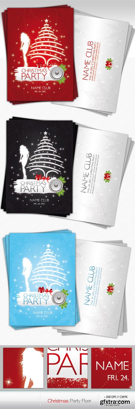 Christmas Party Flyer PSD Template