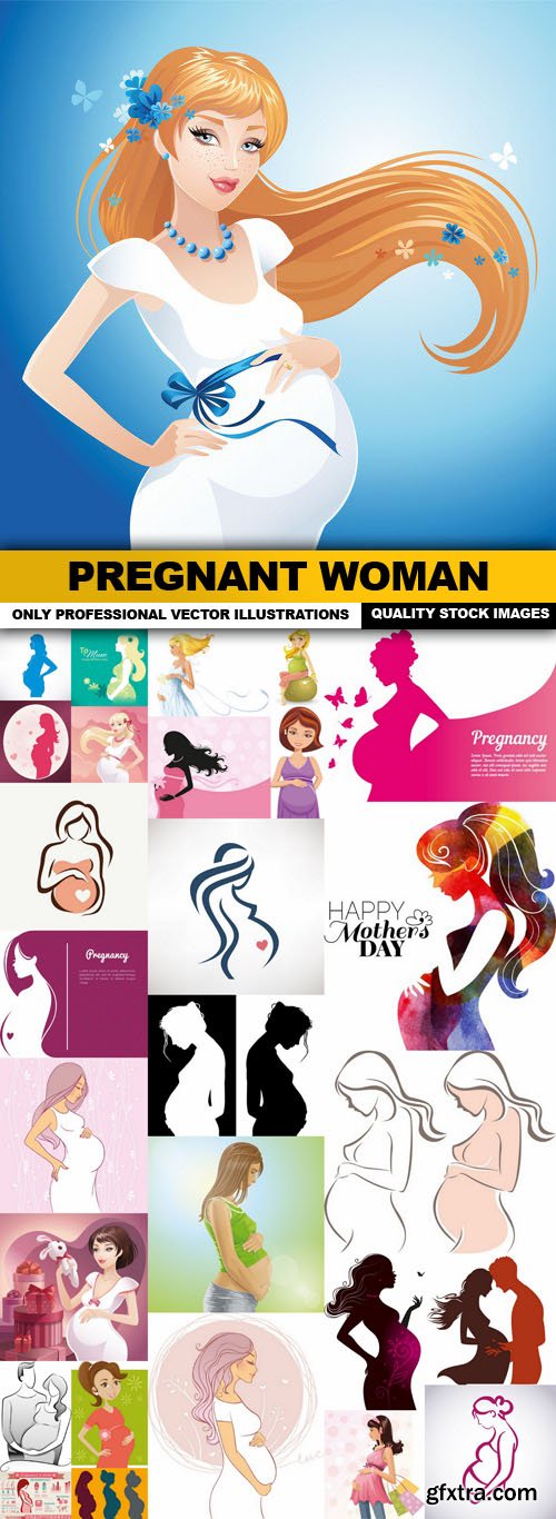 Pregnant Woman - 28 Vector