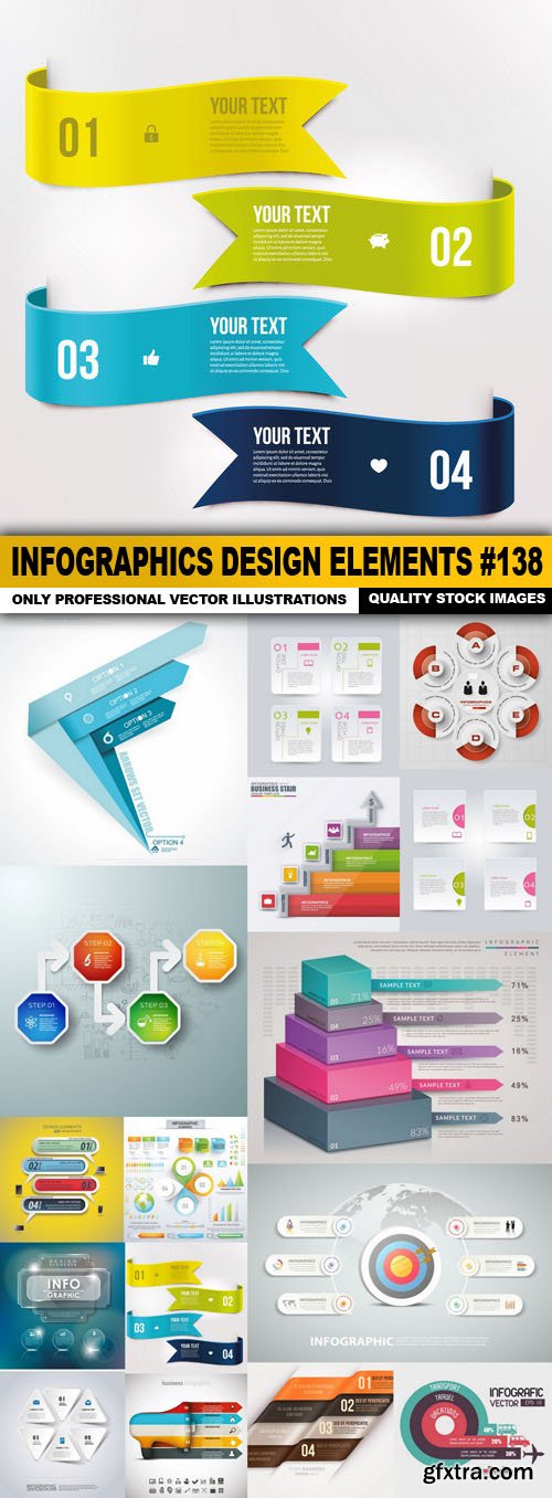 Infographics Design Elements #138 - 16 Vector