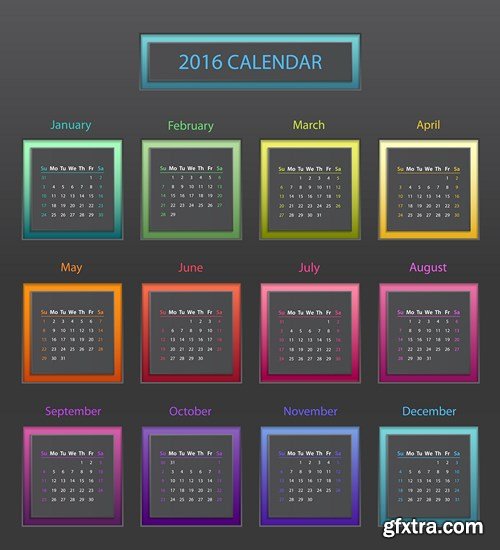 Calendar 2016 part 4 - 15xEPS