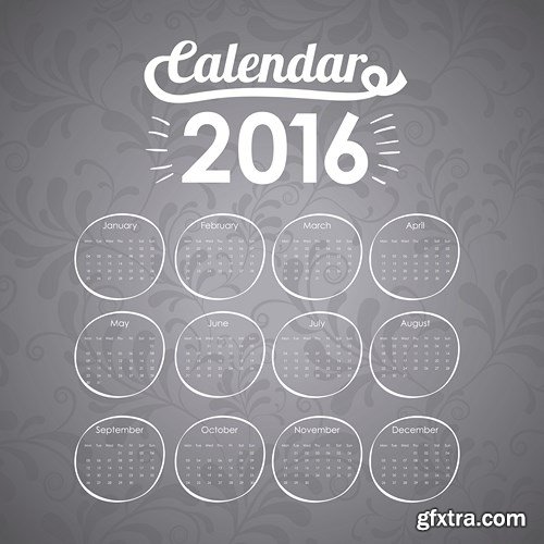 Calendar 2016 part 4 - 15xEPS