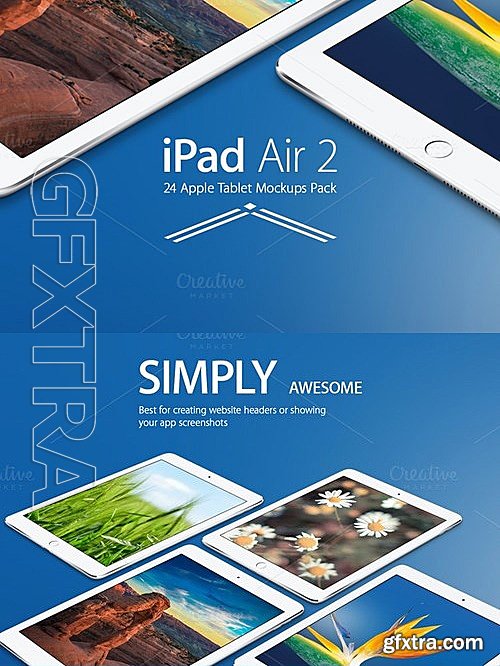 CM - iPad Air 2 Mockups Pack 476685