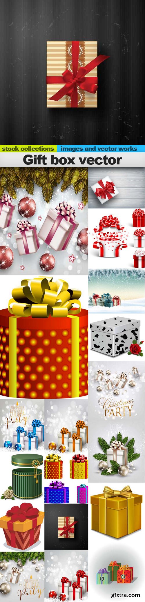 Gift box vector, 18 x EPS