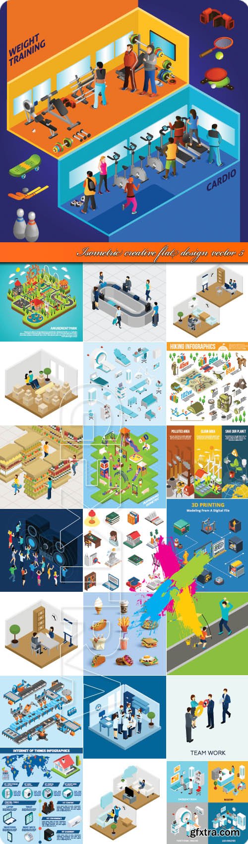 Isometric creative flat design vector 5