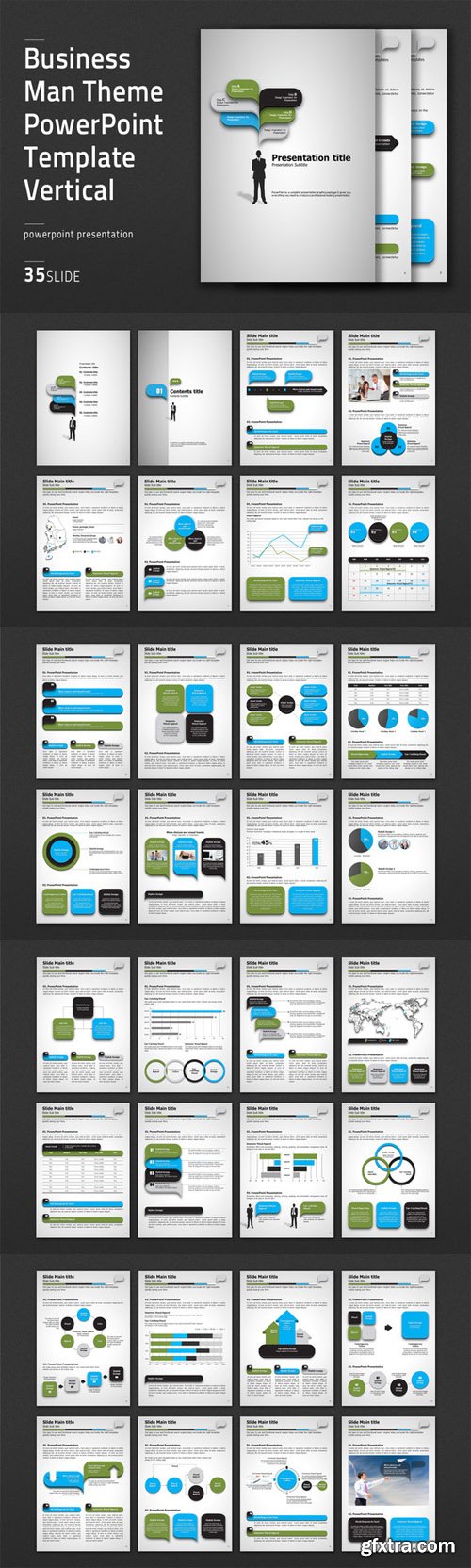 CM - Business Man Theme PPT Vertical 474569