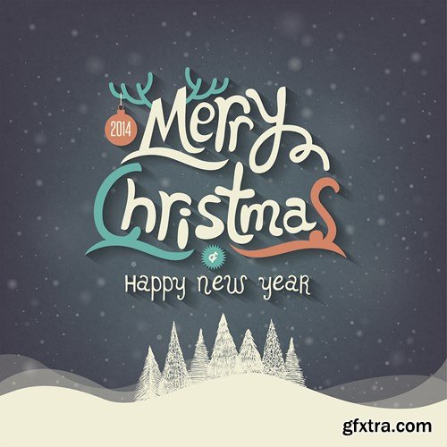 Merry Christmas and New Year 14 - 25xEPS