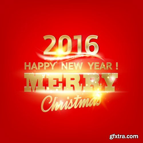 Merry Christmas and New Year 16 - 25xEPS