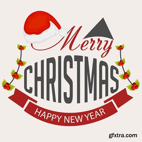 Merry Christmas and New Year 17 - 15xEPS