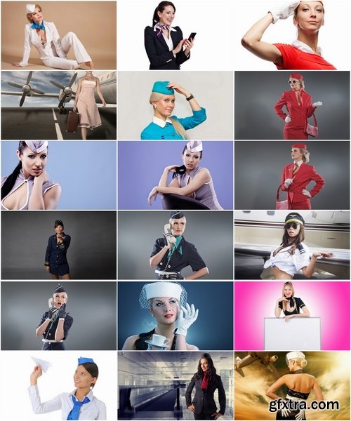 Collection stewardess girl woman in uniform 25 HQ Jpeg