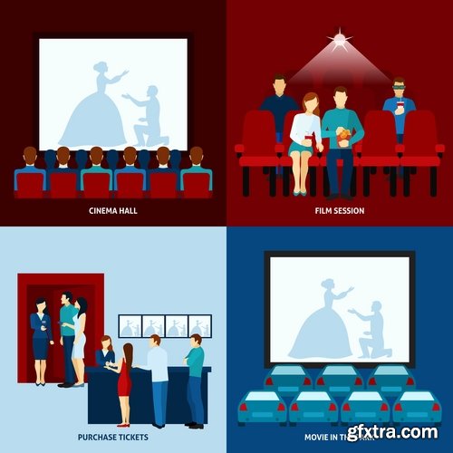 Collection of vector picture business infographics logo icon businessman family 25 EPS