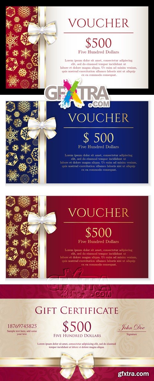 Vouchers & Gift Certificates Vector 2