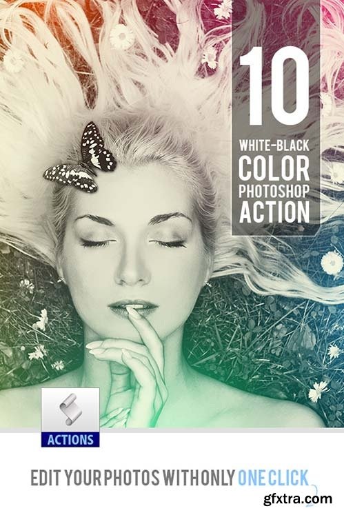 White-Black Color Photoshop Actions