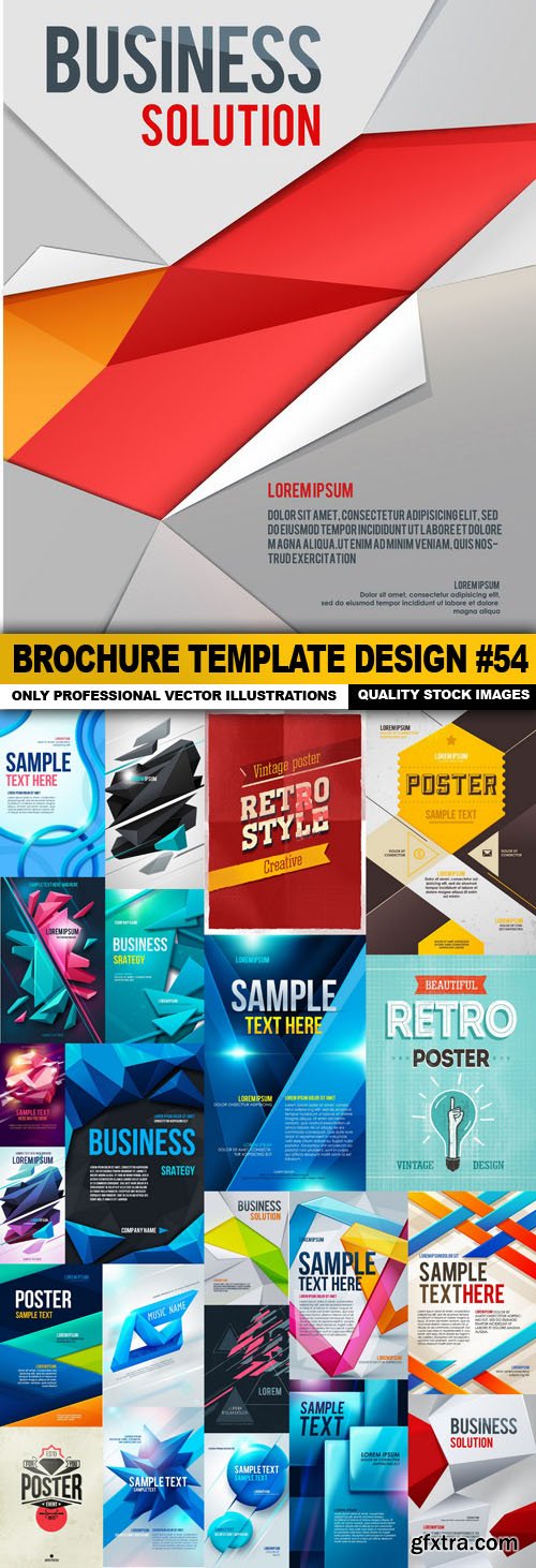 Brochure Template Design #54 - 26 Vector