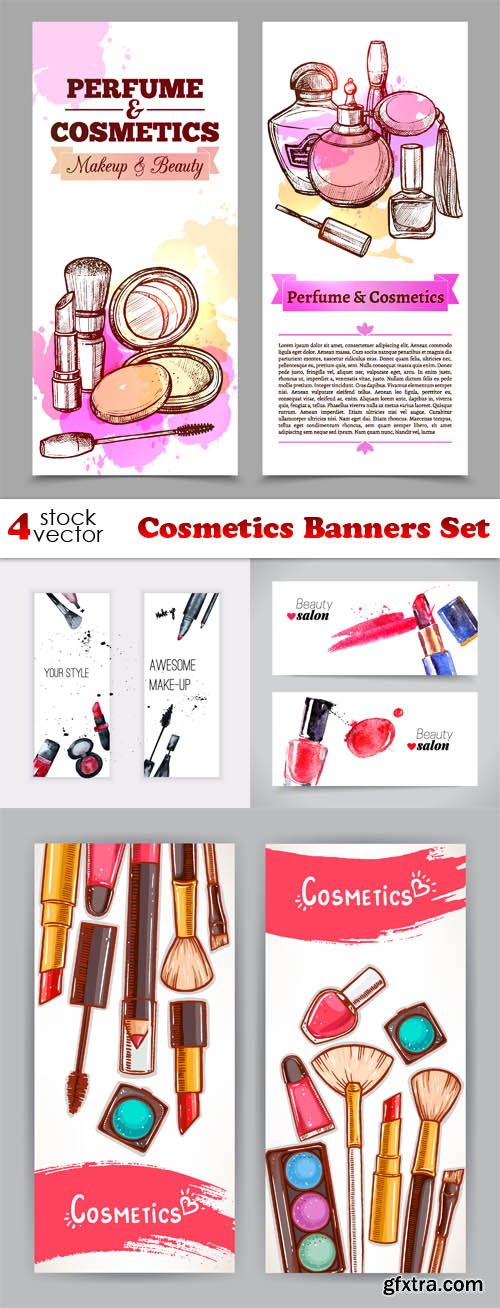 Vectors - Cosmetics Banners Set