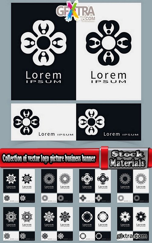 Collection of vector logo picture business banner flyer business card poster 25 EPS